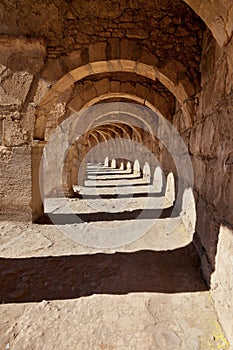 Galery at Aspendos in Antalya, Turkey photo