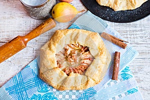 Galette with apples