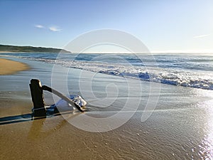 Galician beach landscape, Galicia, Spain. Do Rostro beach photo