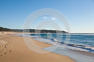 Galician beach landscape, Galicia, Spain. Do Rostro beach photo