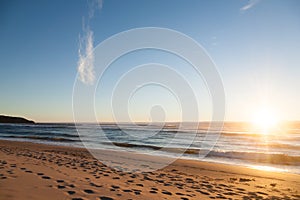 Galician beach landscape, Galicia, Spain. Do Rostro beach photo