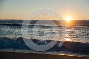 Galician beach landscape, Galicia, Spain. Do Rostro beach photo