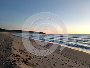 Galician beach landscape, Galicia, Spain. Do Rostro beach photo