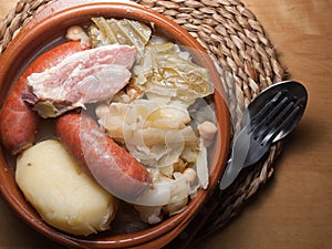 Galician stew, a typical Spanish dish