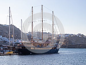 The Galileo Docked in Mykonos