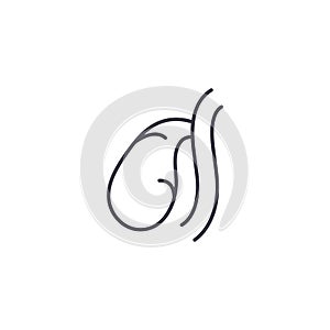 Gall bladder linear icon concept. Gall bladder line vector sign, symbol, illustration.