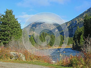 Gallatin River in the Fall photo