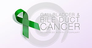 Vesícula biliar a bilis tubería cáncer conciencia caligrafía póster diseno. realista verde cinta. es un 
