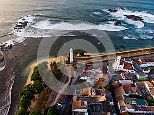 Galle Dutch Fort Sri Lanka aerial view