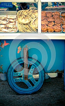 Galle Face Green. Street food in Sri Lanka.