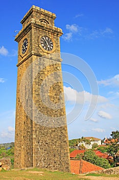Galle Fort`s Anthonis Clock Tower - Sri Lanka UNESCO World Heritage