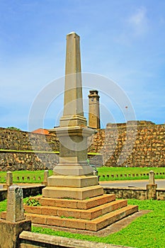 Galle Fort`s Anthonis Clock Tower - Sri Lanka UNESCO World Heritage