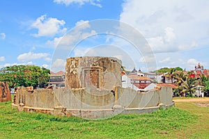 Galle Fort`s Lloyd Signal Station Base - Sri Lanka UNESCO World Heritage