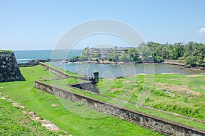 Galle fort in Sri Lanka a beautiful landscape the Indian Ocean