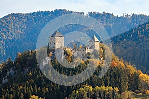 Gallenstein Castle, founded in 1278. Municipality of Sankt Gallen, state of Styria, Austria.
