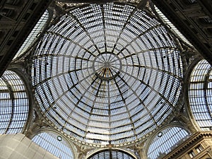Galleria Umberto I ceiling. Naples, Italy.