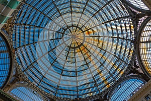 Galleria Umberto I in the historical center of Naples, Italy