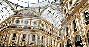 Galleria Vittorio Emanuele II in Milan city, Italy