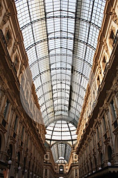 Galleria Vittorio Emanuele II. Milan Italy.