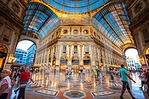 Galleria Vittorio Emanuele II in Milan, Italy.