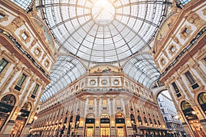 Galleria Vittorio Emanuele II in Milan, Italy photo