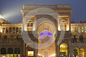 Galleria Vittorio Emanuele night scene