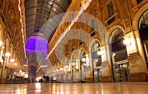 Galleria Vittorio Emanuele shopping Center in Milan, Italy