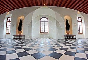 The Gallery Ball Room at Chenonceau Castle France