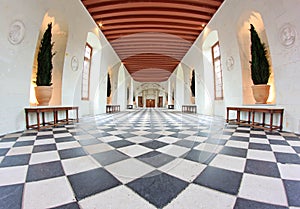 The Gallery Ball Room at Chenonceau Castle France