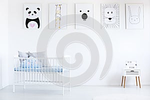 Gallery in boy`s bedroom