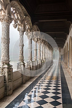 A gallery at Bussaco Palace, Portugal photo