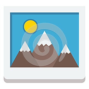 Gallery  Color Isolated Vector Icon that can easily modify or edit