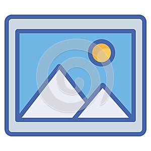 Gallery Isolated Vector icon which can easily modify or edit