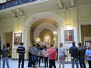 Gallery of the Latin American Patriots of the Bicentennial, located on the ground floor of the palace of the Casa Rosada