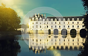 Gallery and living rooms of Chateau de Chenonceau