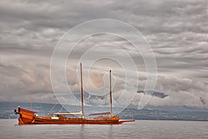 Galley on Lake Geneva photo