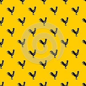 Gallic rooster pattern vector