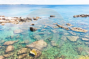 Gallipoli, Apulia - Impressive water colors at the coastline