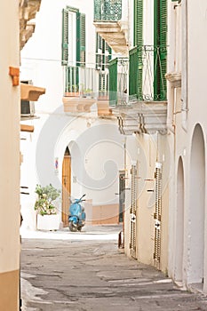 Gallipoli, Apulia - Lovely little balconies in a middle aged all