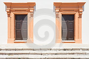 Gallipoli, Apulia - Two salmon middle aged barn doors