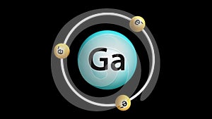 Gallium element have a 3+ charge
