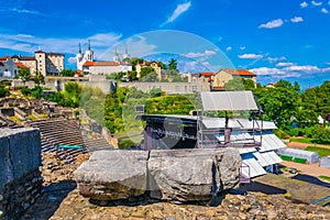 Gallo-romain theatre on Fourviere hill in Lyon, France