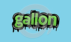 GALLON background writing vector design