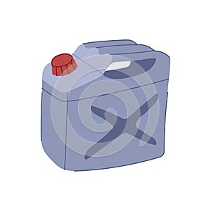 gallon fuel can metal cartoon vector illustration