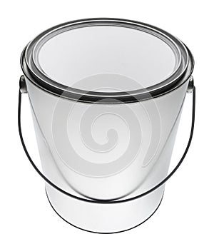 Gallon paint can in perspective, isolated