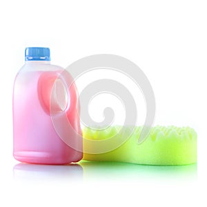 Gallons bottle of pink liquid