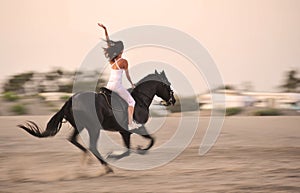 Galloping horse