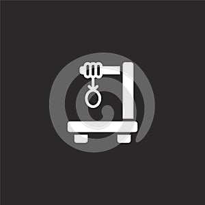 gallows icon. Filled gallows icon for website design and mobile, app development. gallows icon from filled history collection