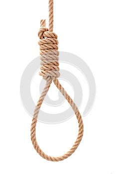 Gallows rope with knot