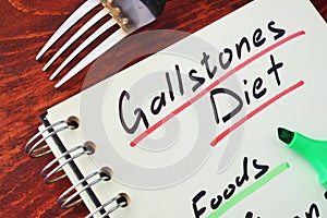 Gallstones diet.